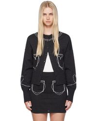 Moschino Jeans - Heart Pockets Cardigan - Lyst