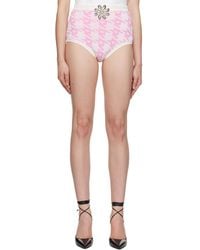 Area - Pink & Off-white Mussel Flower Hot Shorts - Lyst