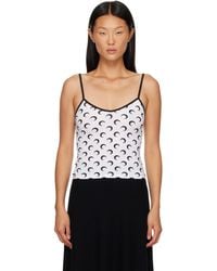 Marine Serre - Moon Printed Jersey Straps Camisole - Lyst