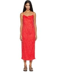 Bottega Veneta - Viscose Fil Coupé Midi Dress - Lyst