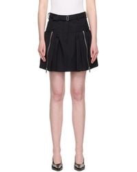 3.1 Phillip Lim - Utility Double Zip Belted Miniskirt - Lyst