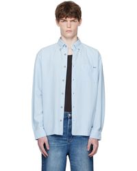 A.P.C. - ブルー Mateo ロゴ シャツ - Lyst