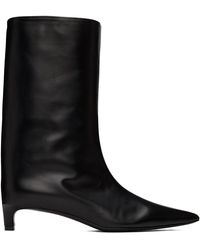 Jil Sander - Black Pointed Toe Boots - Lyst