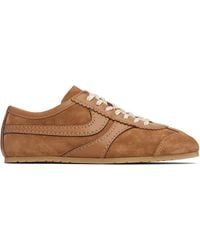 Dries Van Noten - Tan Suede Sneakers - Lyst