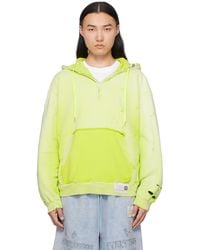 Maison Mihara Yasuhiro - Sun Faded Half Zip-Up Hoodie - Lyst