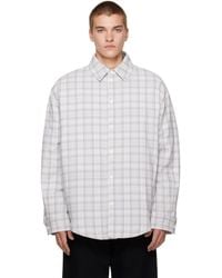 Off-White c/o Virgil Abloh - Check Flannel Padded Overshirt Jacket - Lyst