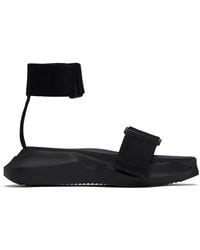 Rick Owens Black Geth Sandals for Men | Lyst