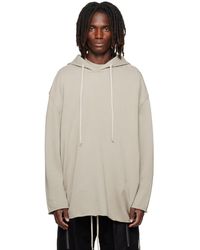 Rick Owens - Pull À Capuche Peter Gris - Lyst