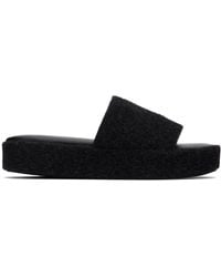 Lauren Manoogian - Brushed Alpaca Open-Toe Platform Sandals - Lyst