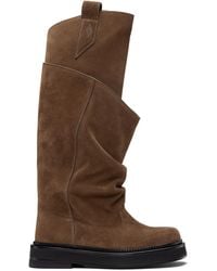 The Attico - Tan New Robin Passeggiata Combat Boots - Lyst