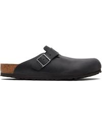 Birkenstock - Regular Boston Oiled Leather Slip-On Loafers - Lyst