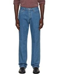 Lemaire - Straight Leg Five Pocket Jeans - Lyst
