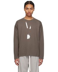 MM6 by Maison Martin Margiela - Taupe Backstage Pass Long Sleeve T-shirt - Lyst