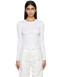 Anine Bing - T-shirt à manches longues jane blanc - Lyst