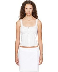 Fruity Booty - Broderie Tank Top - Lyst
