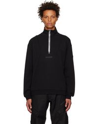 Moncler - Black Half-zip Sweatshirt - Lyst