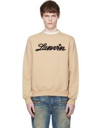 Lanvin - Tan Ribbon' Sweatshirt - Lyst