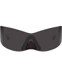 Balenciaga - Ssense限定 ブラック Avant Premier Panther Mask サングラス - Lyst