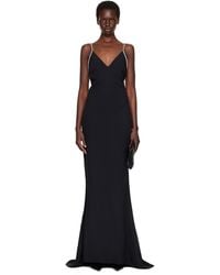 Tom Ford - Crystal Chain Satin Maxi Evening Dress - Lyst