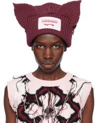 Charles Jeffrey - バーガンディ Chunky Ears ビーニー - Lyst