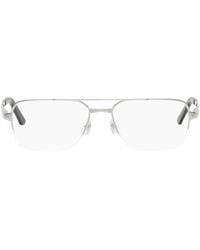 Cartier - Silver Aviator Glasses - Lyst