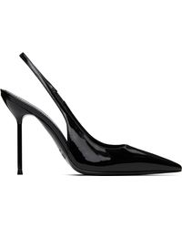 Paris Texas - Chaussures À Talon Lidia Noires À Bride Arrière - Lyst