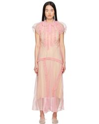 Simone Rocha - Ruffle Frill Multi-Seam Maxi Dress - Lyst