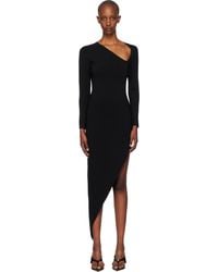 Alexander Wang - Asymmetric Long-Sleeve Bodycon Maxi Dress - Lyst