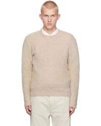 Ami Paris - Alpaca Mohair Brushed Sweater - Lyst