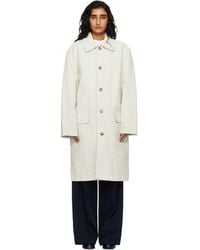 A.P.C. - Off- Coated Canvas Coat - Lyst