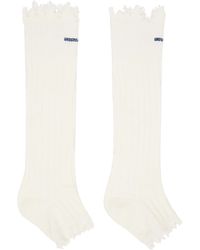 ShuShu/Tong - Embroidered Logo Sandal Socks - Lyst