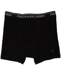 Polo Ralph Lauren Three-pack Multicolour Boxer Briefs - Red