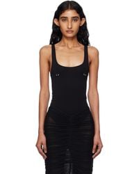 Mugler - Pierced Tank Bodysuit - Lyst