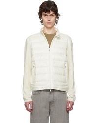 Moncler - Padded Wool Zip-Up Down Jacket - Lyst