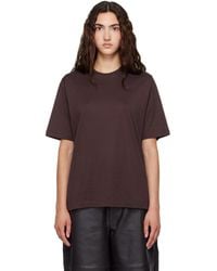Frankie Shop - Burgundy Harper Soft Organic T-Shirt - Lyst