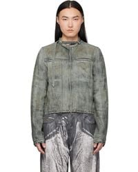 DIESEL - Cotton-Hemp Satin Denim Jacket - Lyst