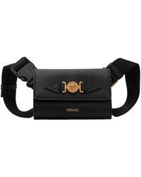 Versace - Sac-ceinture noir à méduse biggie - Lyst