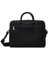 BOSS - Faux-Leather Briefcase - Lyst