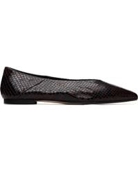 Aeyde - Burgundy Moa Pointed-Toe Ballerina Flats - Lyst