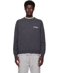 we11done - Logo Knit Pullover Sweater - Lyst