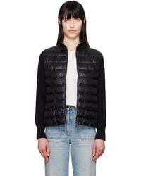 Moncler - Padded Wool Zip-Up Down Jacket - Lyst