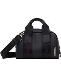 Lacoste The Blend Monogram Print Square Shoulder Bag Men's NH4260LX  Black