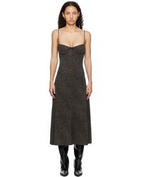 Beaufille - Robe Midi Ariel Noire - Lyst