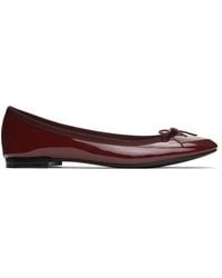 Repetto - Ssense Exclusive Burgundy Cendrillon Ballerina Flats - Lyst