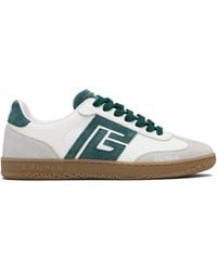 Balmain - Off- Swan Suede & Smooth Leather Sneakers - Lyst