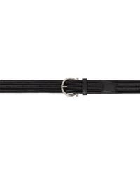 Ferragamo - Black Braided Fixed Belt - Lyst