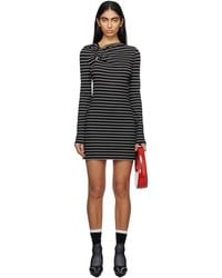 MSGM - Striped Minidress - Lyst