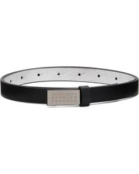 MM6 by Maison Margiela - Numeric Buckle Leather Belt - Lyst