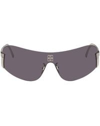 Givenchy - Silver Rimless Sunglasses - Lyst