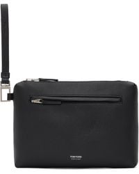 Tom Ford - Grain Leather Wristlet Pouch - Lyst